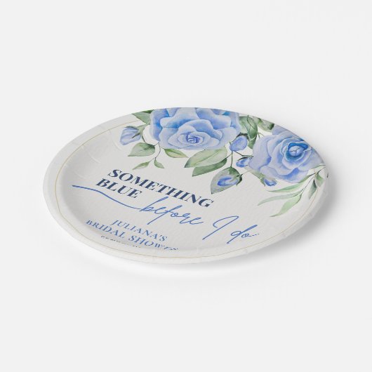 Elegant Something Blue Party Paper Bord (Gekanteld)