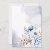 Elegant Something Blue voor ik het doe Bruidsuitva Kaart (Achterkant)
