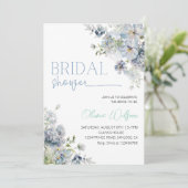 Elegant "Something Blue" Vrijgezellenfeest feest Kaart (Staand voorkant)