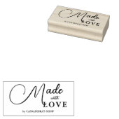 Elegant Sophisticated Calligraphy Made with Love  Rubberstempel (Gestempeld)