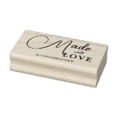 Elegant Sophisticated Calligraphy Made with Love  Rubberstempel (Stempel)