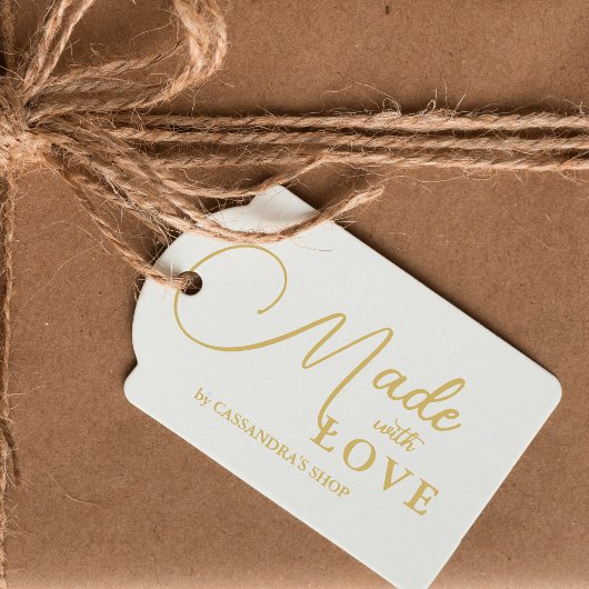 Elegant Sophisticated Calligraphy Made with Love  Rubberstempel