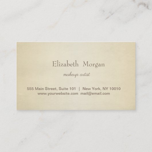 Elegant Sophisticated, Flower Loyalty Kaart (Achterkant)