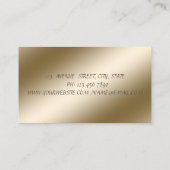 Elegant Sophisticated, Gold Confetti, Roos Visitekaartje (Achterkant)