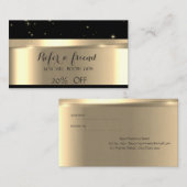 Elegant Sophisticated Luxury Reference Kaart (Voorkant / Achterkant)