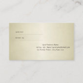 Elegant Sophisticated Stylish Reference Kaart (Achterkant)