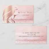 Elegant Sophisticn Bokeh Girl Silhouette Visitekaartje (Voorkant / Achterkant)