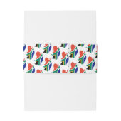 Elegant SOUTH AFRICA Monogram Wedding Celebration Uitnodigingen Wikkel (Achterkant Voorbeeld)