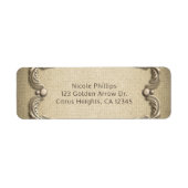 Elegant Southern Charm Rustic Burlap Wedding Etiket (Voorkant)