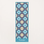 Elegant Southwest Blue Zen Yoga Namaste Yogamat (Voorkant)