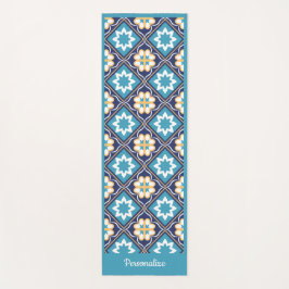 Elegant Southwest Blue Zen Yoga Namaste Yogamat