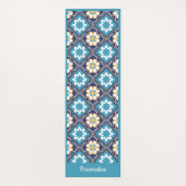 Elegant Southwest Blue Zen Yoga Namaste Yogamat (Achterkant)
