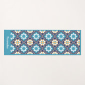 Elegant Southwest Blue Zen Yoga Namaste Yogamat (Voorkant (horizontaal))