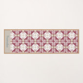 Elegant Southwest Burgundy Zen Yoga Namaste Yogamat (Achterkant (horizontaal))