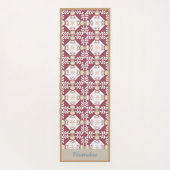Elegant Southwest Burgundy Zen Yoga Namaste Yogamat (Achterkant)