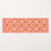 Elegant Southwest Pink Peach Design Yoga Namaste Yogamat (Achterkant (horizontaal))