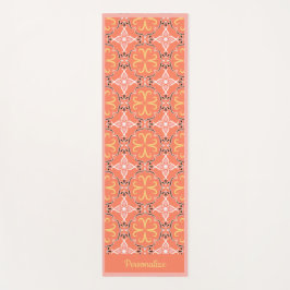 Elegant Southwest Pink Peach Design Yoga Namaste Yogamat