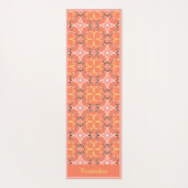 Elegant Southwest Pink Peach Design Yoga Namaste Yogamat (Achterkant)