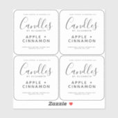 Elegant Soy Candle Clear Product Label (Vel)