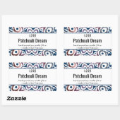 Elegant Spa Beauty productlabel Rechthoekige Sticker (Vel)