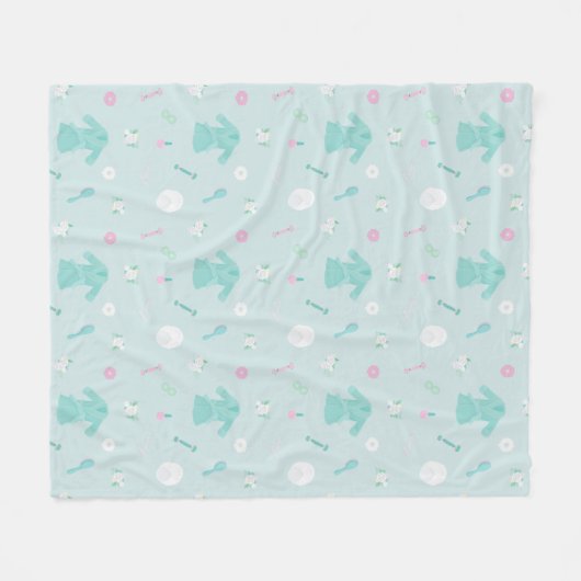 Elegant Spa-dingen met rozen ontwerp Fleece Deken (Voorkant (Horizontaal))