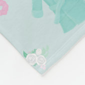 Elegant Spa-dingen met rozen ontwerp Fleece Deken (Hoek)