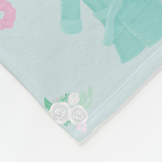 Elegant Spa-dingen met rozen ontwerp Fleece Deken (Hoek)