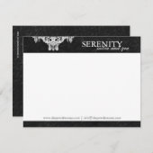 Elegant Spa en Salon Notecards Notitiekaartje (Voorkant / Achterkant)