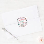 Elegant Spa Pamper Verjaardagsfeest Dank u Ronde Sticker (Envelop)