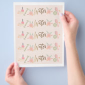 Elegant Spa Party labels op waterflessen Flyer (Hand)