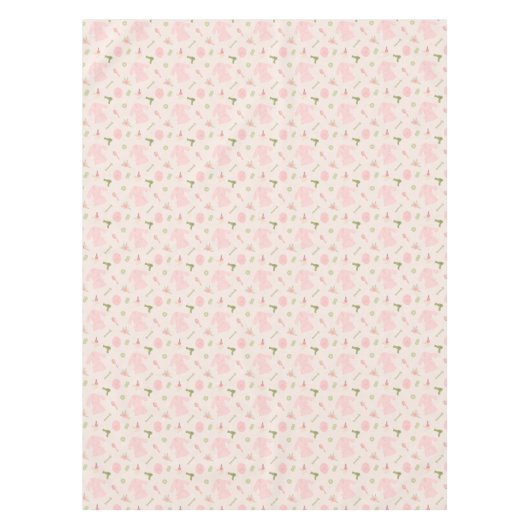 Elegant Spa patroon met robe, haardroger Tafelkleed (Voorkant)