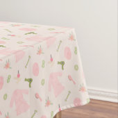 Elegant Spa patroon met robe, haardroger Tafelkleed (Voorbeeld)