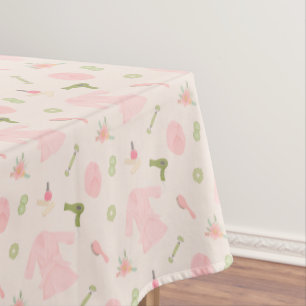 Elegant Spa patroon met robe, haardroger Tafelkleed