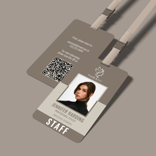 Elegant Spa & Salon Schoonheid Medewerker Badge