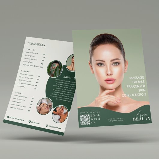 Elegant Spa & Salon Schoonheidsflyer Sjabloon Flyer