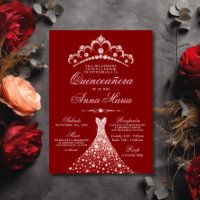 Elegant Spain Quinceañera Mis Quince 15 | Rood