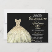 Elegant Spain Quinceañera Mis Quince Uitnodiging (Voorkant)