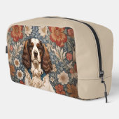Elegant Spaniel On Floral Background Toilettasje (Rechterhoek)
