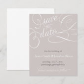 Elegant sparen de Aankondiging van de Datum (Voorkant / Achterkant)