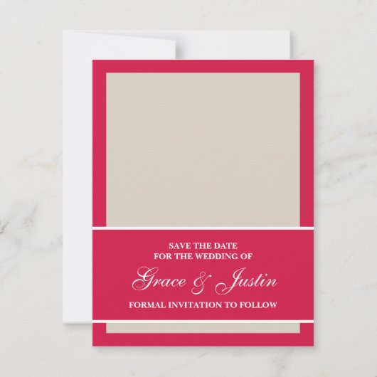 Elegant sparen de Aankondiging van de Foto van de  (Achterkant)