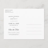 Elegant sparen de Briefkaarten van de Datum met de (Achterkant)