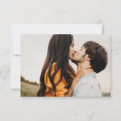 Elegant sparen de Datum 4 Eenvoudige Foto Save The Date (Achterkant)