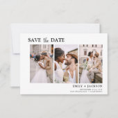 Elegant sparen de Datum 4 Eenvoudige Foto Save The Date (Voorkant)