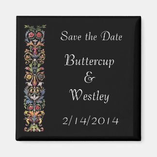 Elegant Sparen de Datum Antiek Kunst Douane Magnet