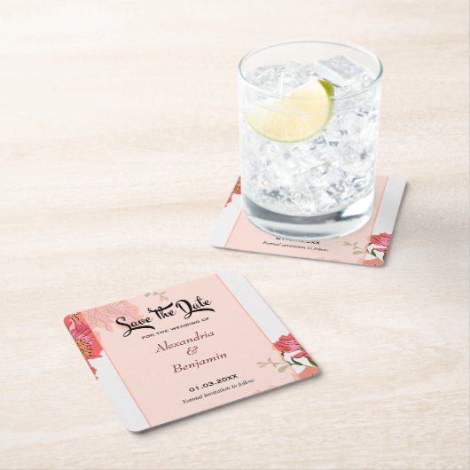 Elegant sparen de Datum Koraalventilator Waterverf Kartonnen Onderzetters (Insitu)