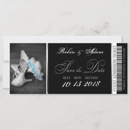 Elegant sparen de Datum uitnodigen Save The Date (Voorkant)