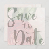 Elegant sparen de Sjabloon van de Datum Kaart (Voorkant / Achterkant)