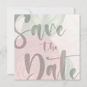 Elegant sparen de Sjabloon van de Datum Kaart (Voorkant)