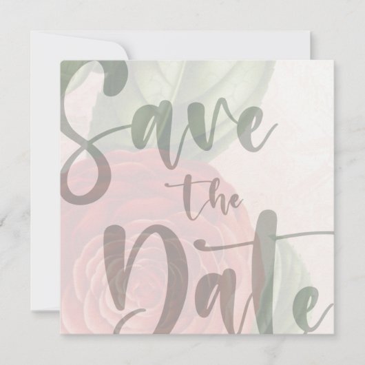 Elegant sparen de Sjabloon van de Datum Kaart (Voorkant)