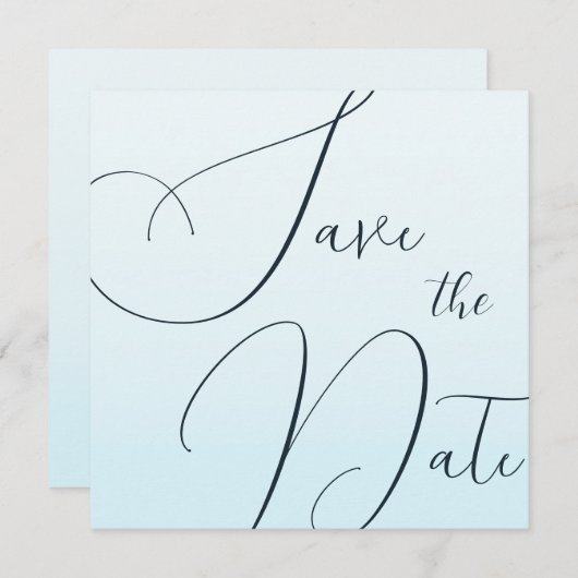 Elegant sparen de Sjabloon van de Datum Kaart (Voorkant / Achterkant)